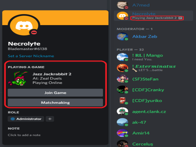 Discord Rich Presence for JJ2